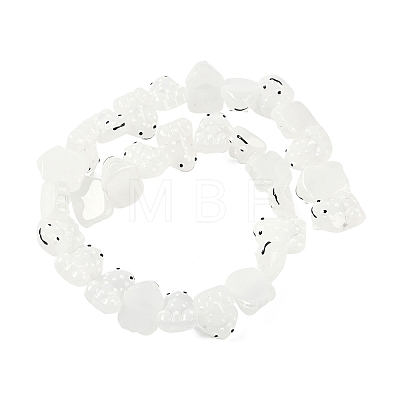 Transparent Glass Enamel Beads Strands GLAA-B021-05A-1