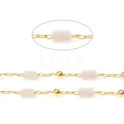 3.28 Feet Handmade Natural Rose Quartz Beaded Chains X-CHC-E021-01D-1