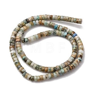 Natural Yellow Turquoise(Jasper) Beads Strands G-L624-I05-2x4mm-1