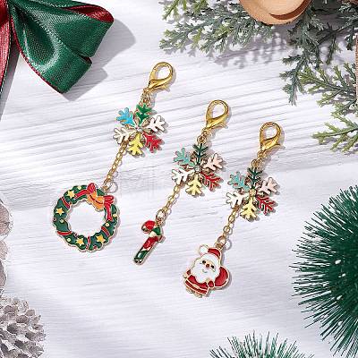 Christmas Theme Alloy Enamel Keychian KEYC-JKC00923-1