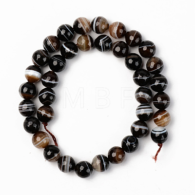 Natural Botswana Agate Beads Strands G-S369-007D-B-1