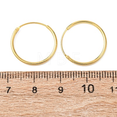 925 Sterling Silver Huggie Hoop Earrings EJEW-C179-05A-G-1