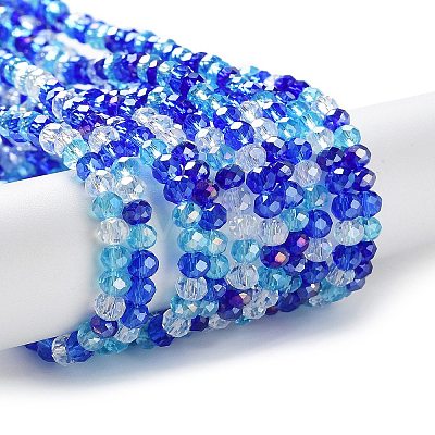 Glass Beads Strands EGLA-A034-M4mm-25-1