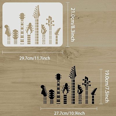 Large Plastic Reusable Drawing Painting Stencils Templates DIY-WH0202-473-1