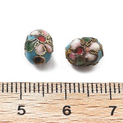 Handmade Cloisonne Beads CLB-Q002-04B-1