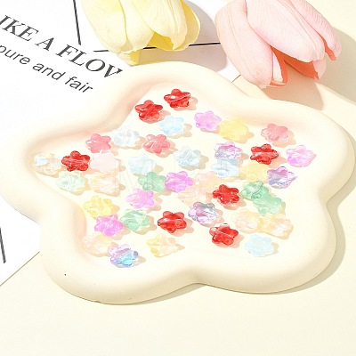 30Pcs Baking Paint Glass Beads GLAA-FS0001-99D-1