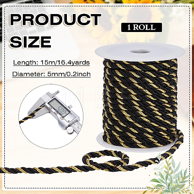 1 Roll 3-Ply Polycotton Twisted Cord OCOR-MA0001-95B-1