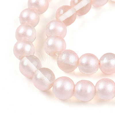 Baking Paint Transparent Glass Beads X1-DGLA-N011-8mm-03-1