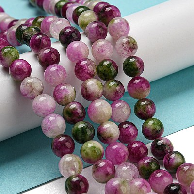 Natural Dyed Yellow Jade Beads Strands G-Q160-A01-01F-1