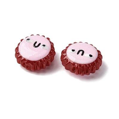 Fuuny Baking Paint Glass Enamel Beads LAMP-Q045-01C-1