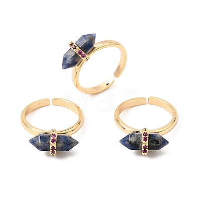 Natural Sodalite Cuff Rings GG-CBA0B5A-03G-07-1