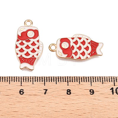 Light Gold Plated Alloy Enamel Pendants PALLOY-N176-27D-RS-1