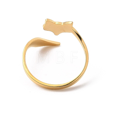 304 Stainless Steel Open Cuff Rings RJEW-Q808-02F-G-1