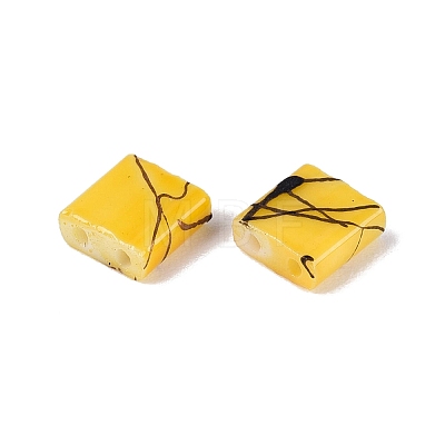 2-Hole Drawbench Glass Seed Beads SEED-S023-43C-02-1