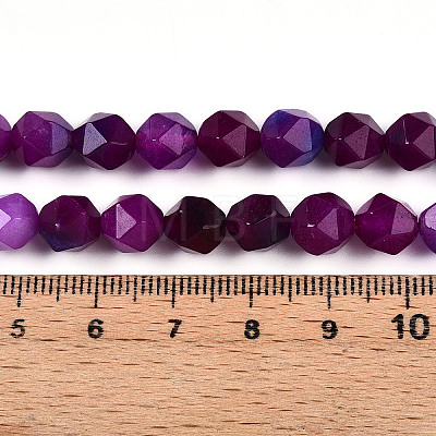 Dyed Natural White Jade Beads Strands X-G-T139-8mm-45L-1