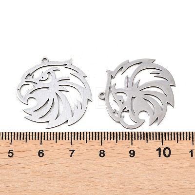 201 Stainless Steel Pendants STAS-I364-14P-1