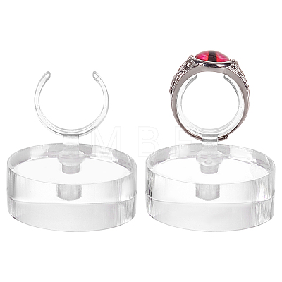 Transparent Acrylic Ring Display Rack AJEW-WH0029-42-1