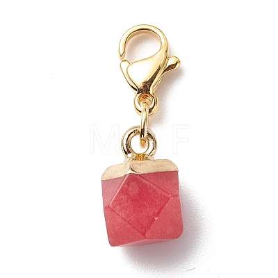 Natural & Synthetic Gemstone Pendant Decorations HJEW-JM00801-1