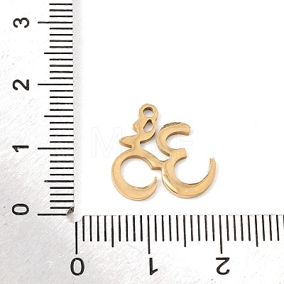 201 Stainless Steel Charms SA-CBA5D66-10G-1