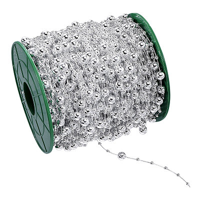 Plastic Imitation Pearl Beaded Chains KY-WH0051-25C-1