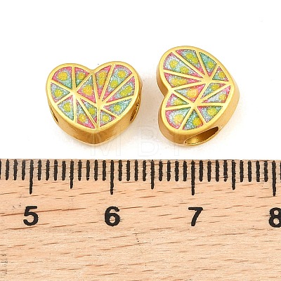 Alloy Enamel Beads ENAM-D318-01G-04-1