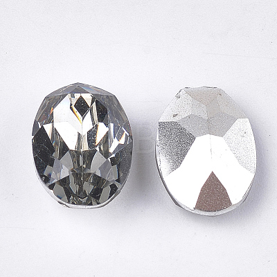 Pointed Back Resin Rhinestone Cabochons CRES-S379-8x10mm-B01-1