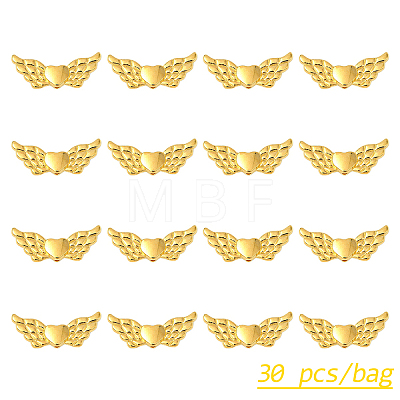 30Pcs Alloy Angeltee Beads TIBEB-YW0001-32G-1
