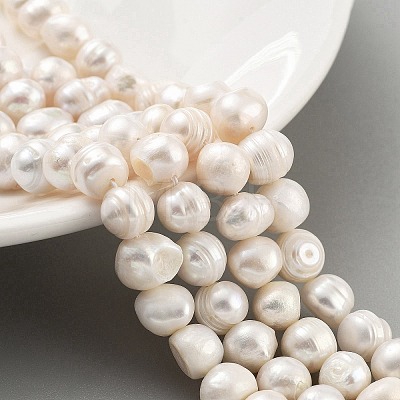 Natural Cultured Freshwater Pearl Beads Strands PEAR-C003-15B-1