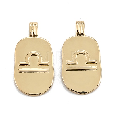 Brass Pendants KK-O140-20G-09-1