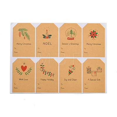 Christmas Theme Paper Stickers STIC-P013-05A-1