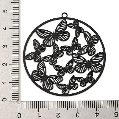 Spray Printed 430 Stainless Steel Pendants STAS-P359-01H-1