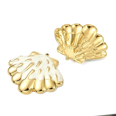 Ocean 304 Stainless Steel Enamel Pendants STAS-T076-08E-02G-1