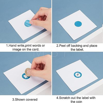 Coated Scratch Off Film Password Sticker DIY-WH0184-42E-1