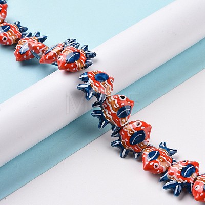 Handmade Porcelain Beads X1-PORC-G002-54C-1