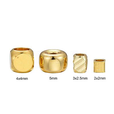 60Pcs 4 Style Brass Spacer Beads Set KK-LS0001-09G-1