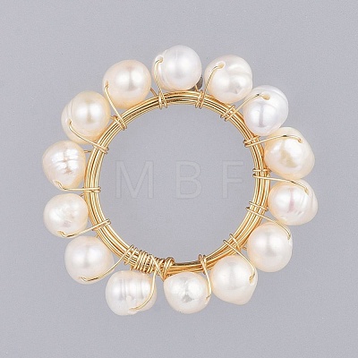 Natural Cultured Freshwater Pearl Pendants PALLOY-JF00380-1