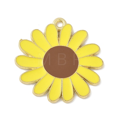 Bees Theme Alloy Enamel Pandants FIND-M083-06G-G-1
