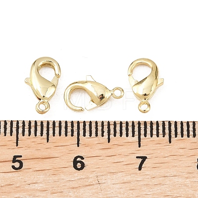 Brass Lobster Claw Clasps KK-P130-093G-NR-1