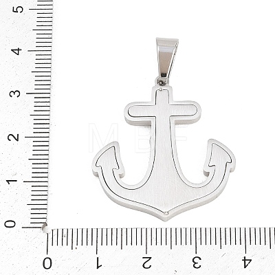 304 Stainless Steel Pendants STAS-B137-01P-1