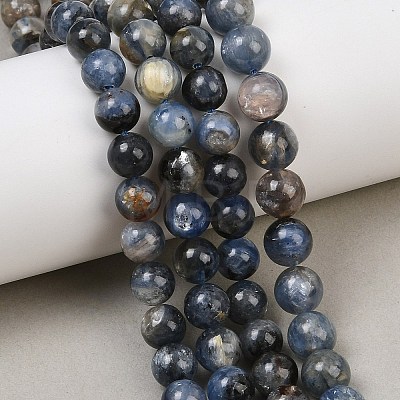 Natural Kyanite/Cyanite/Disthene Beads Strands G-G272-A01-8mm-1