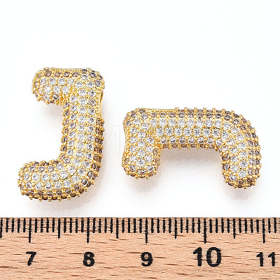 Brass Micro Pave Cubic Zirconia Pendants KK-N254-06G-J-1