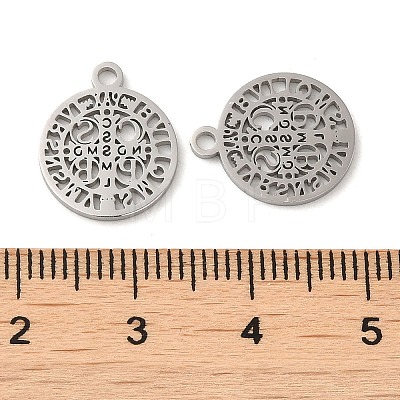 Non-Tarnish 304 Stainless Steel Charms STAS-J042-12P-1