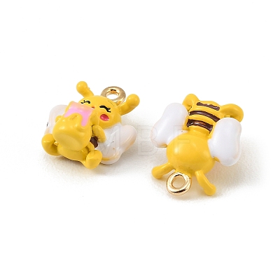 Alloy Enamel Pendants FIND-H024-08G-1