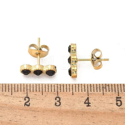 304 Stainless Steel Stud Earrings EJEW-F361-01G-1