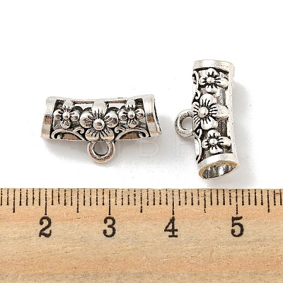 Tibetan Style Alloy Tube Beads FIND-M011-15B-AS-1