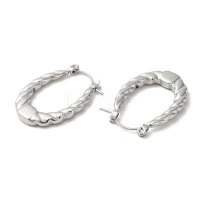 Non-Tarnish 304 Stainless Steel Hoop Earrings for Women EJEW-Z026-22P-1