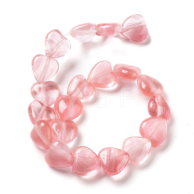 Cherry Quartz Glass Beads Strands G-P528-C01-01-1