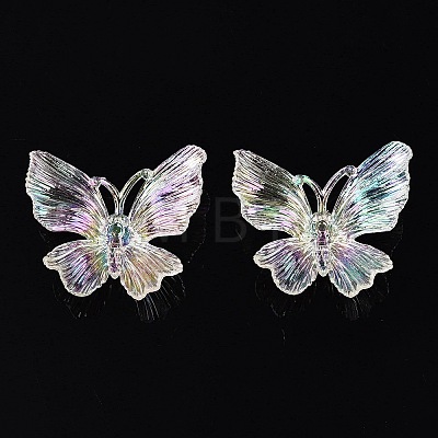Transparent Plastic Pendants KY-N025-44A-1