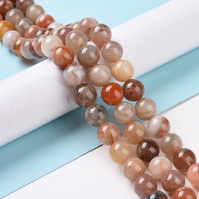 Natural Botswana Agate Beads Strands G-G925-01A-1