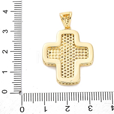 Brass Micro Pave Cubic Zirconia Pendants KK-S510-48G-05-1